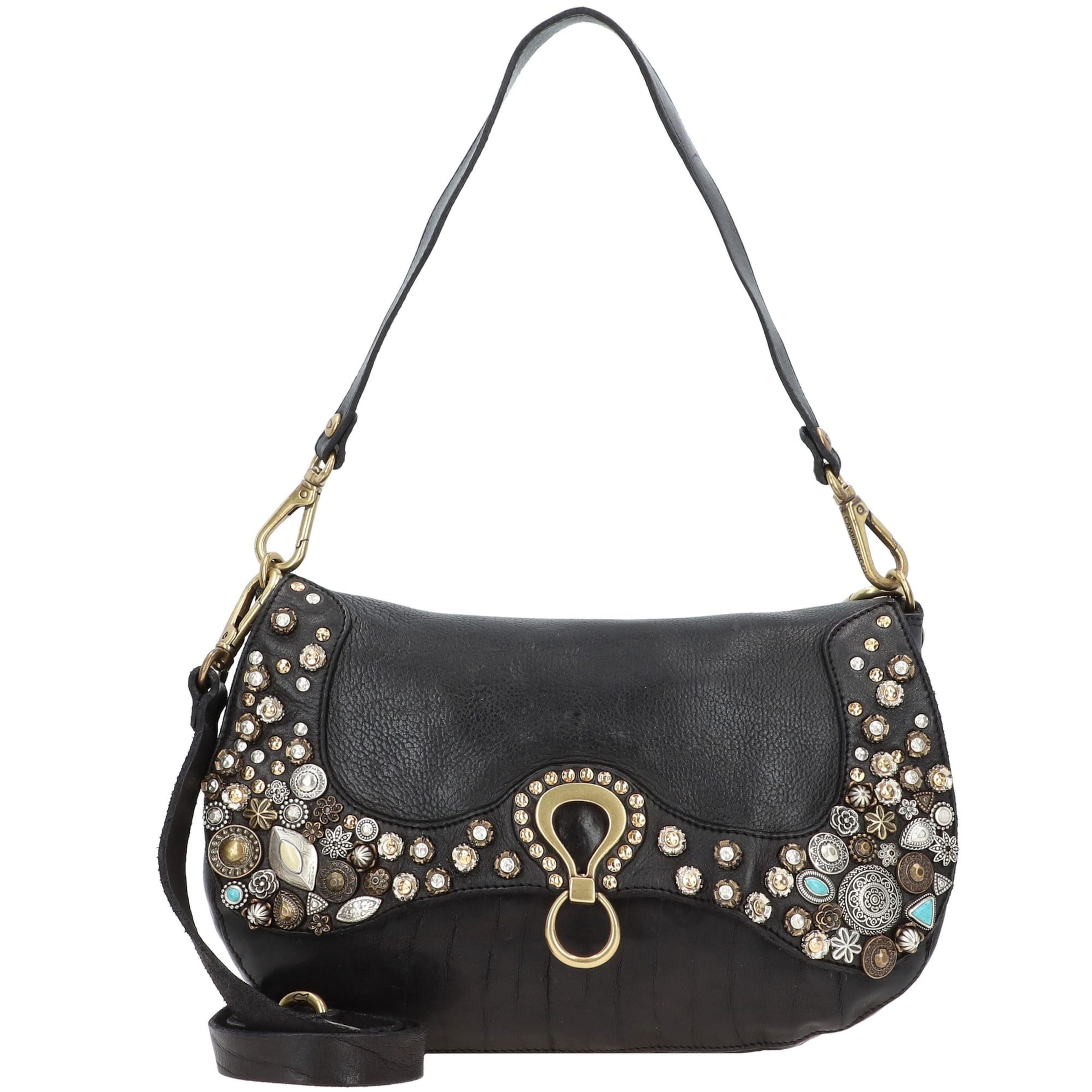 Campomaggi Schoudertas 'Bella Di Notte' in Zwart: voorkant