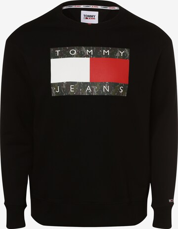 Tommy Jeans Plus Sweatshirt in Zwart: voorkant