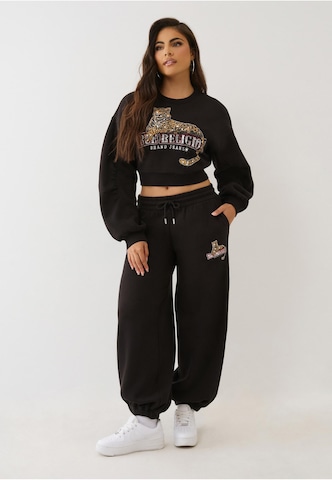 True Religion Loosefit Sporthose in Schwarz