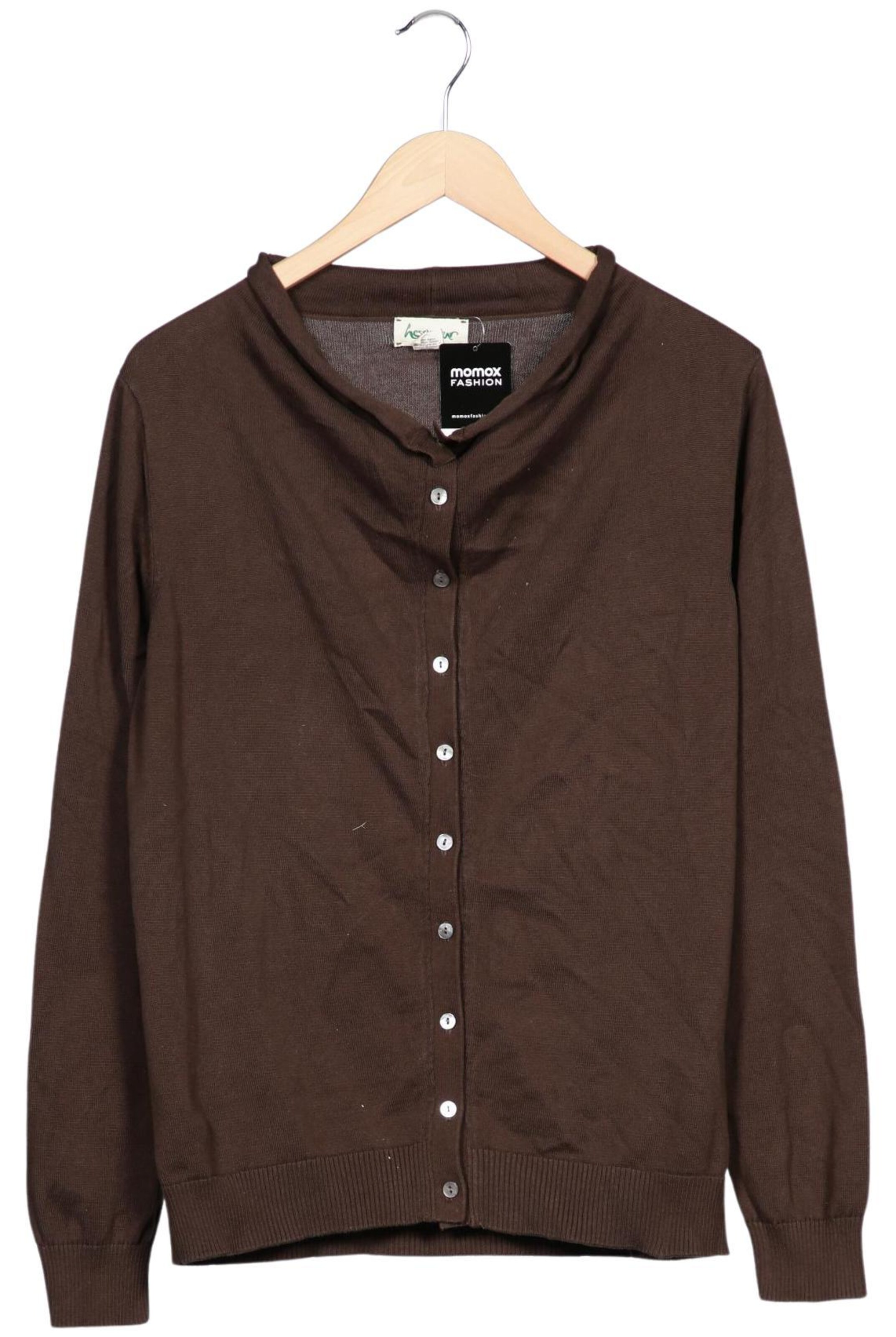 hessnatur Sweater & Cardigan in L in Brown: front