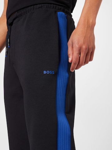 Effilé Pantalon 'Hadiko' BOSS Green en noir