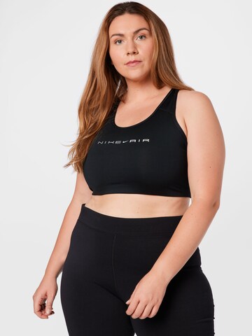 NIKE Bustier Sport-BH in Schwarz: predná strana