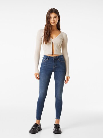 Bershka Skinny Farmer - kék