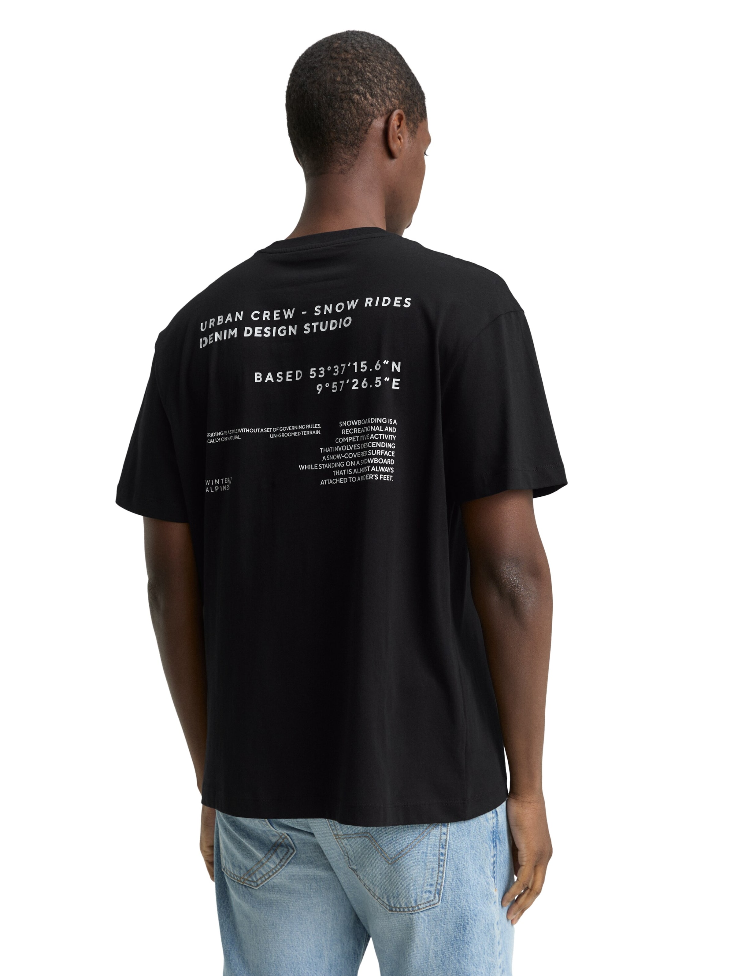 Maglietta di TOM TAILOR DENIM in nero