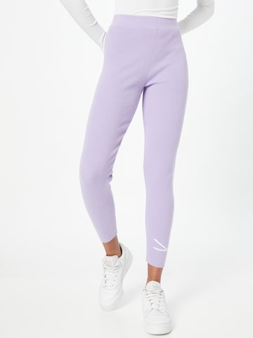 Karl Kani Skinny Leggings in Lila: voorkant