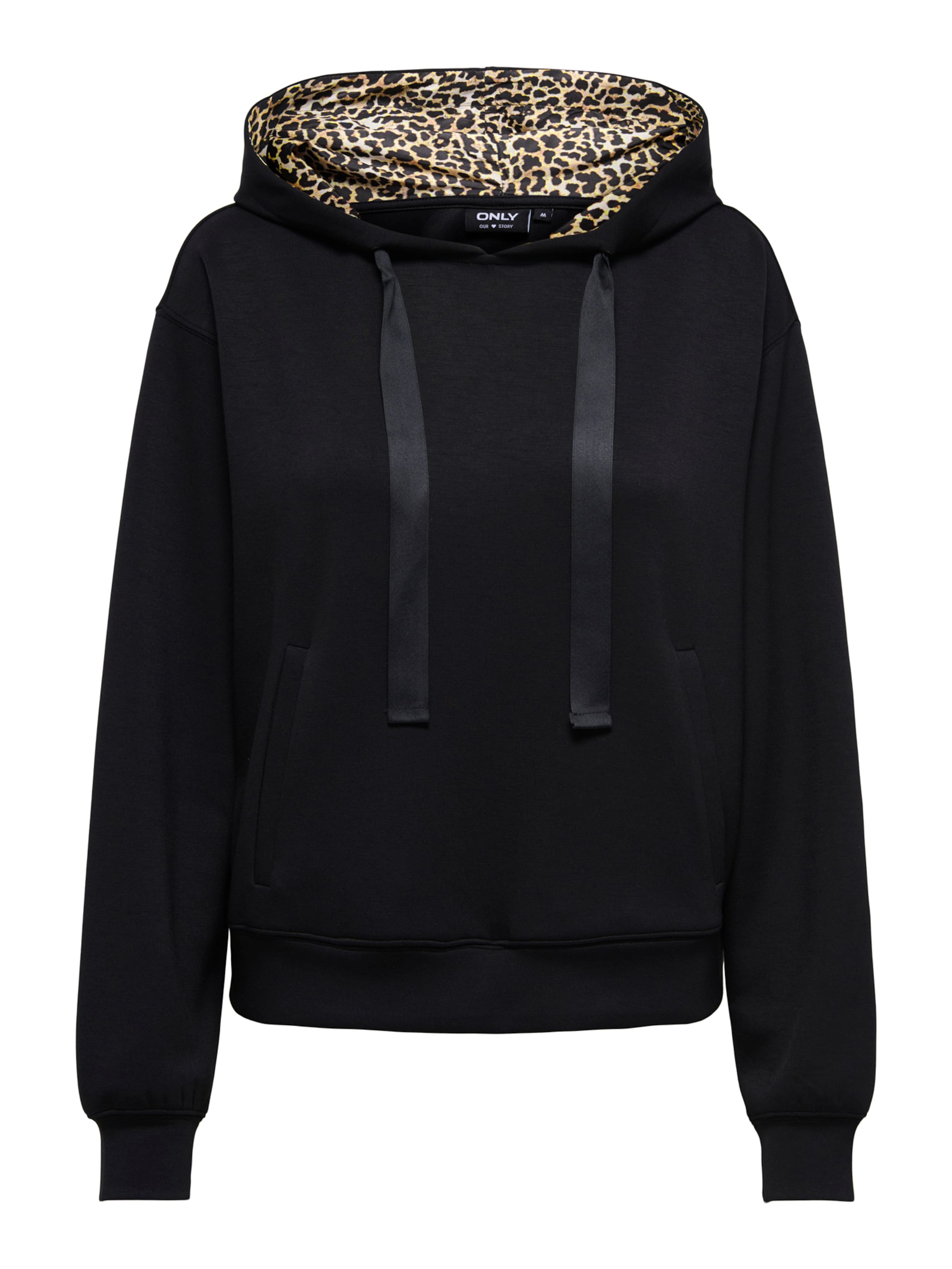 ONLY Sweatshirt 'ONLALINA' in Black: front