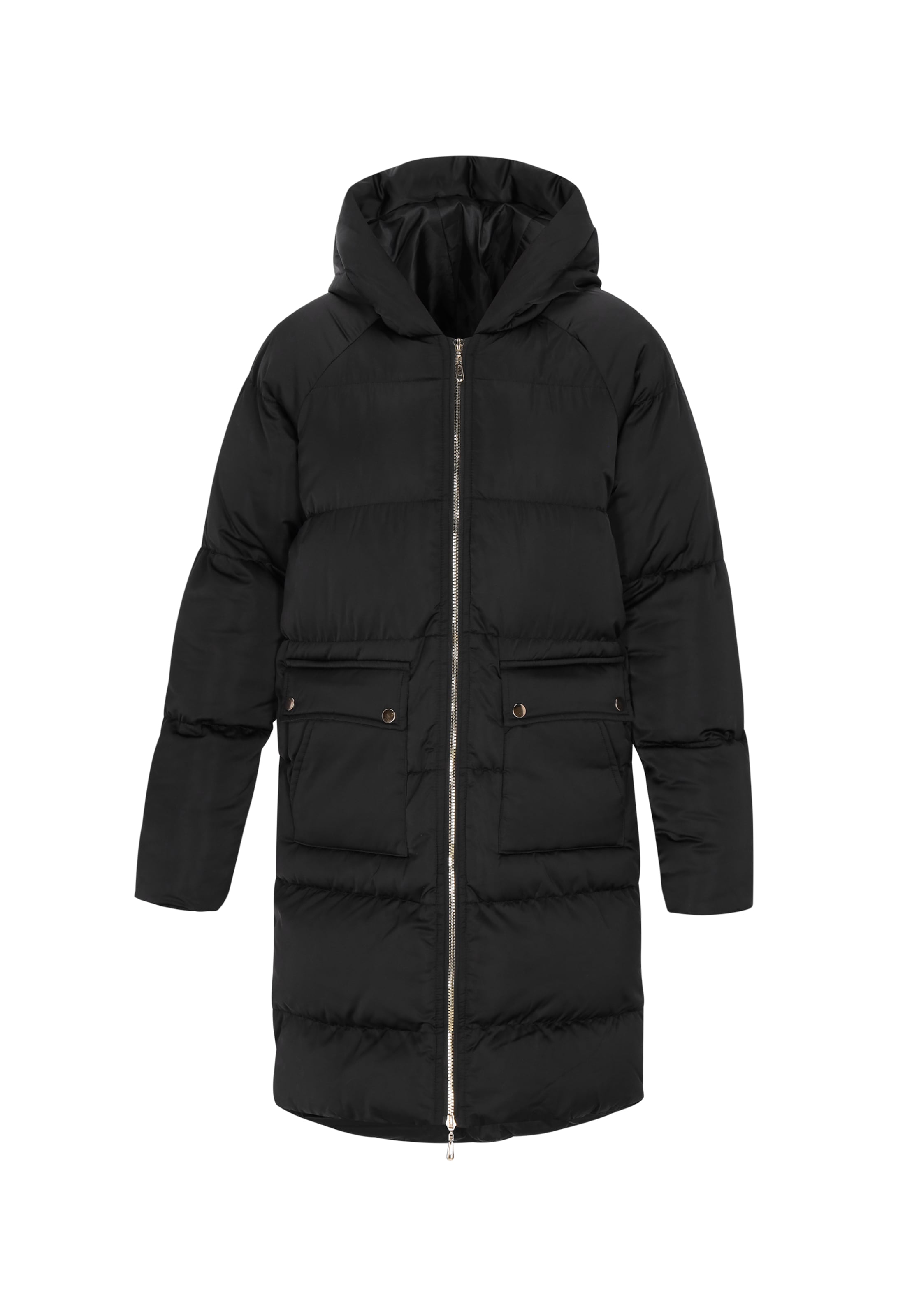 faina Manteau d’hiver en noir, Vue avec produit