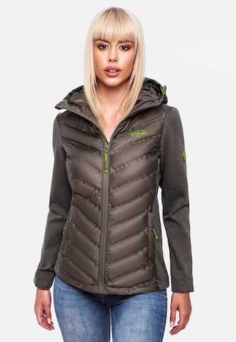 NAVAHOO Between-season jacket 'Nimm Mich Mit' in Brown: front