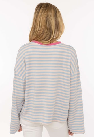 Sweat-shirt Zwillingsherz en bleu