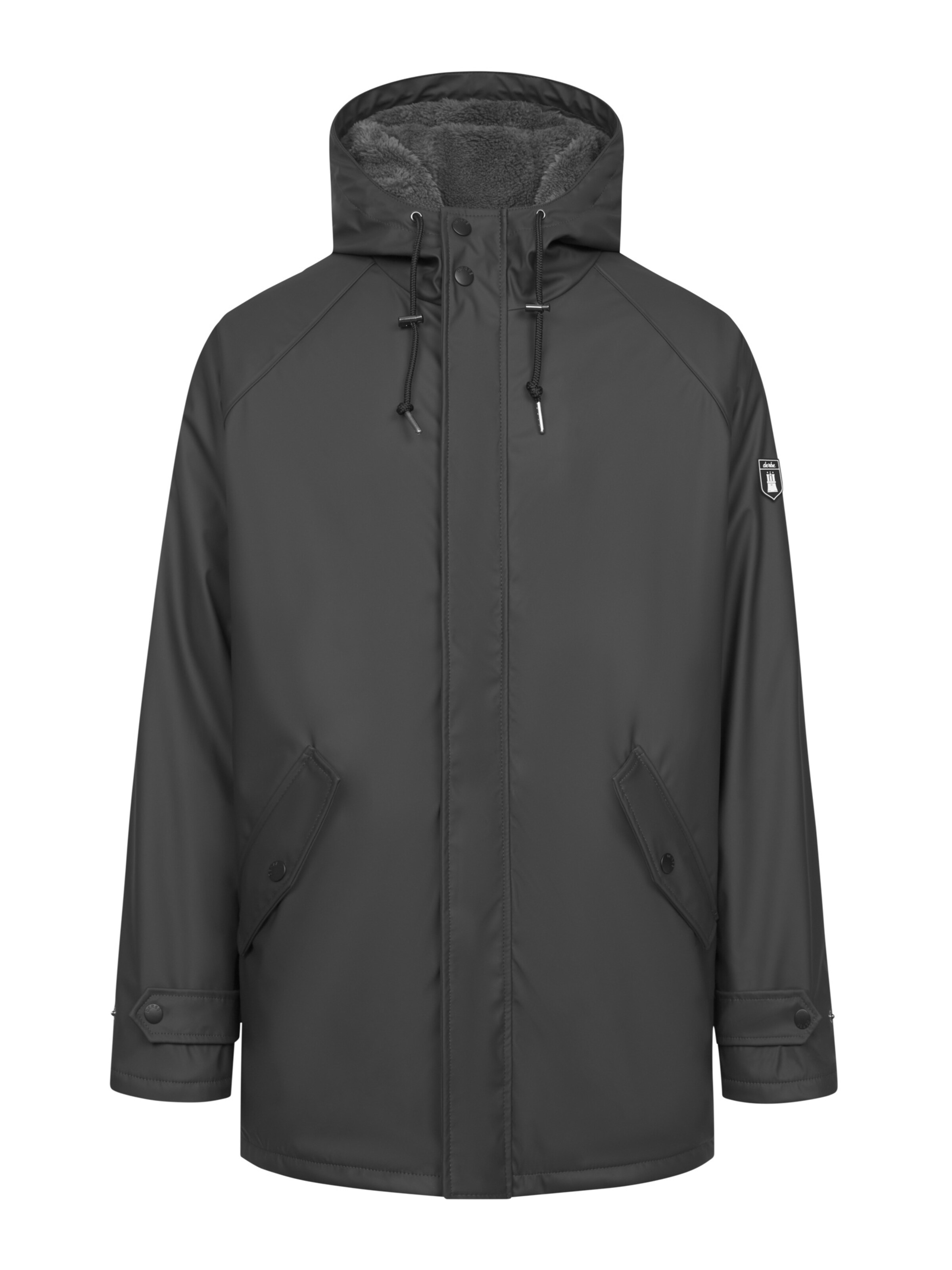 Derbe Winter Jacket 'Trekholm' in Black: front