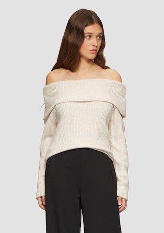 QS Trui in Beige: voorkant