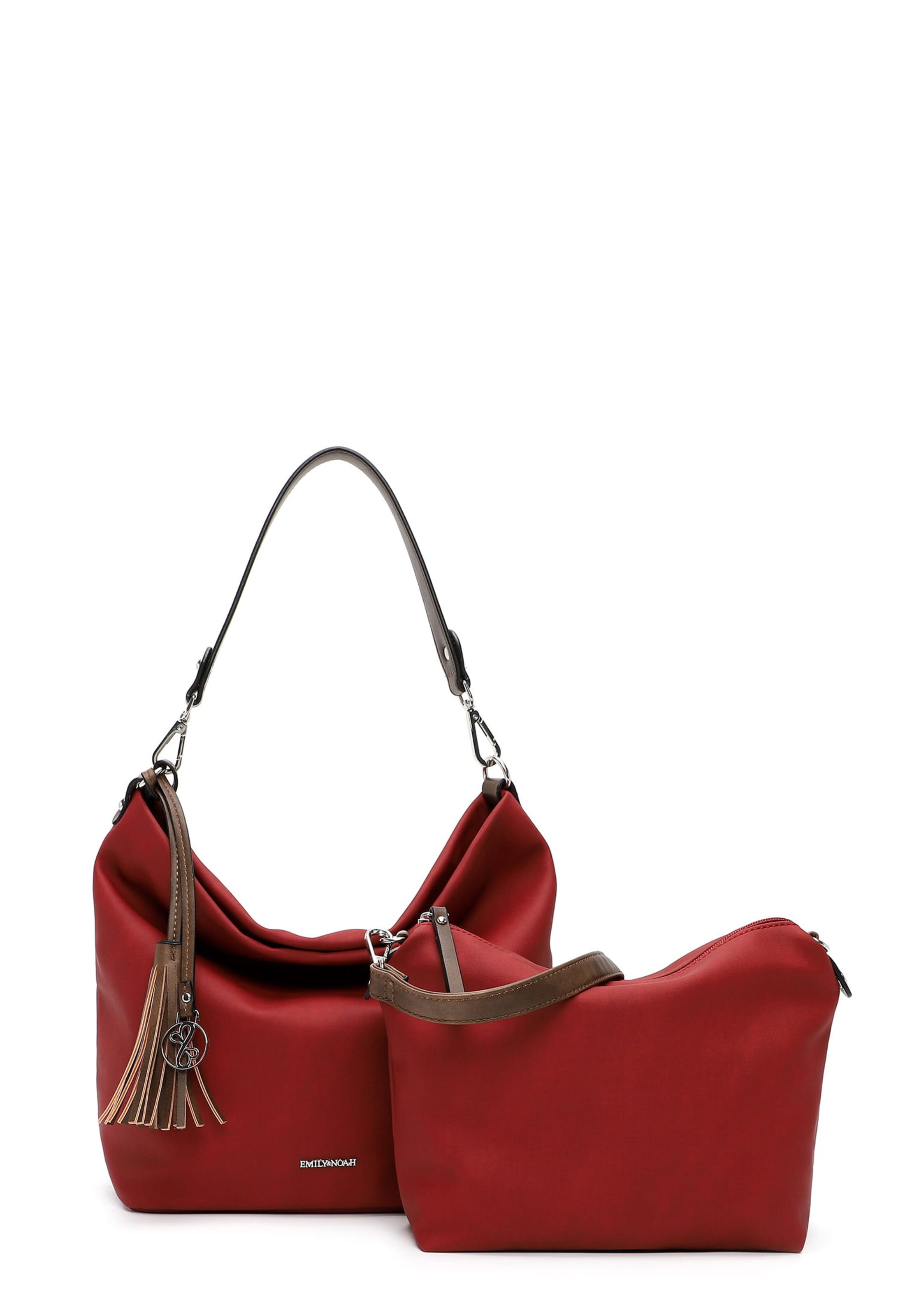 Emily & Noah Shoulder Bag 'Elke' in Red: front