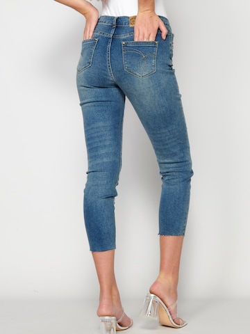 KOROSHI Slimfit Jeans i blå