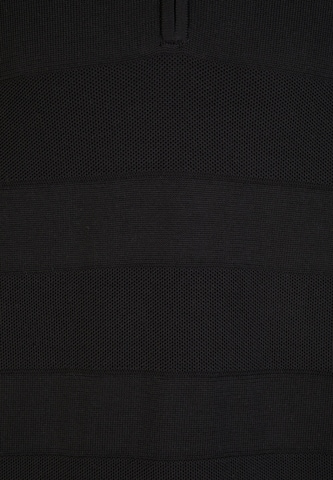 HECHTER PARIS Strickpullover 'ZIP TROYER' in Blau