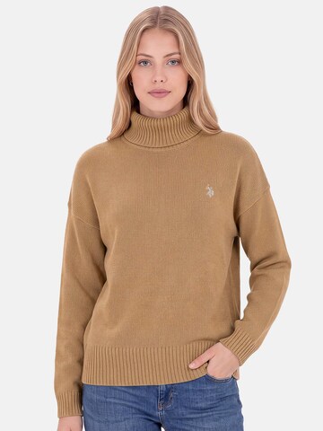 U.S. POLO ASSN. Sweater in Beige: front