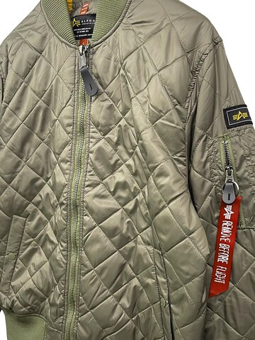 ALPHA INDUSTRIES Between-Season Jacket 'MA-1 DQ' in Green