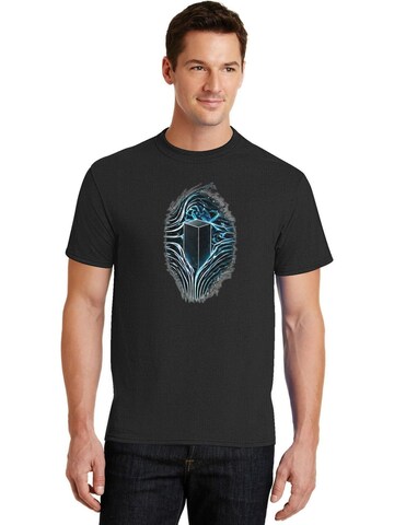 HUSKSWARE Shirt 'Grafik'‌‌‌ in Schwarz: Vorderseite