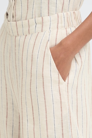 ICHI Wide Leg Bukser i beige