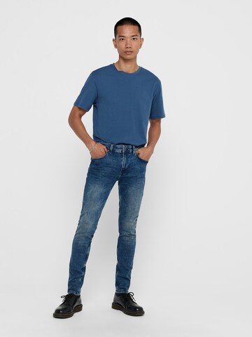 Only & Sons Slimfit Jeans in Blau