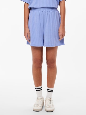 PIECES Loosefit Shorts 'Kylie' in Blau: predná strana