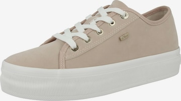 s.Oliver Sneakers laag in Beige: voorkant