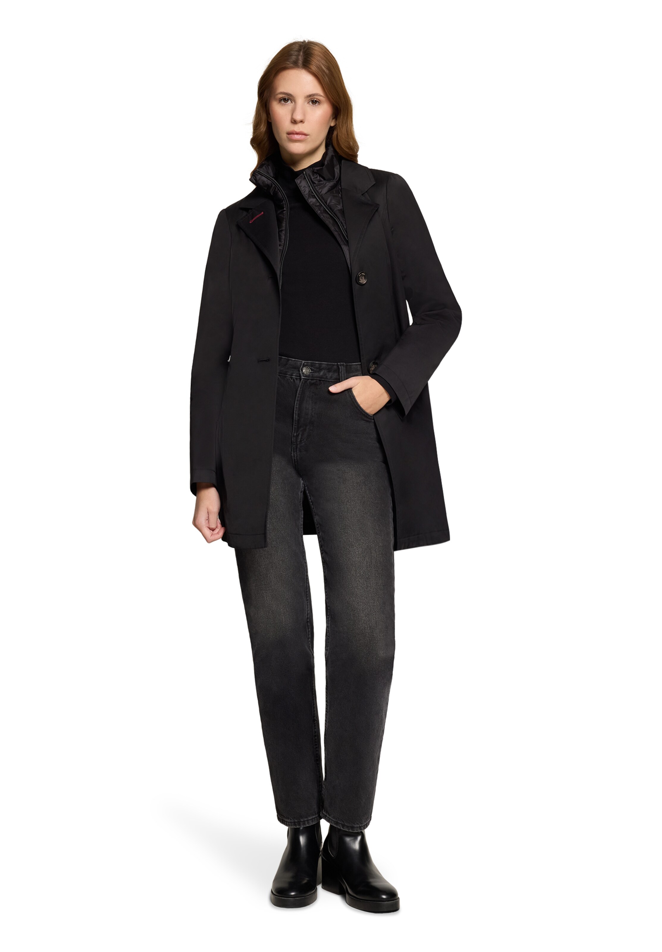 GIL BRET Between-Seasons Coat in Black