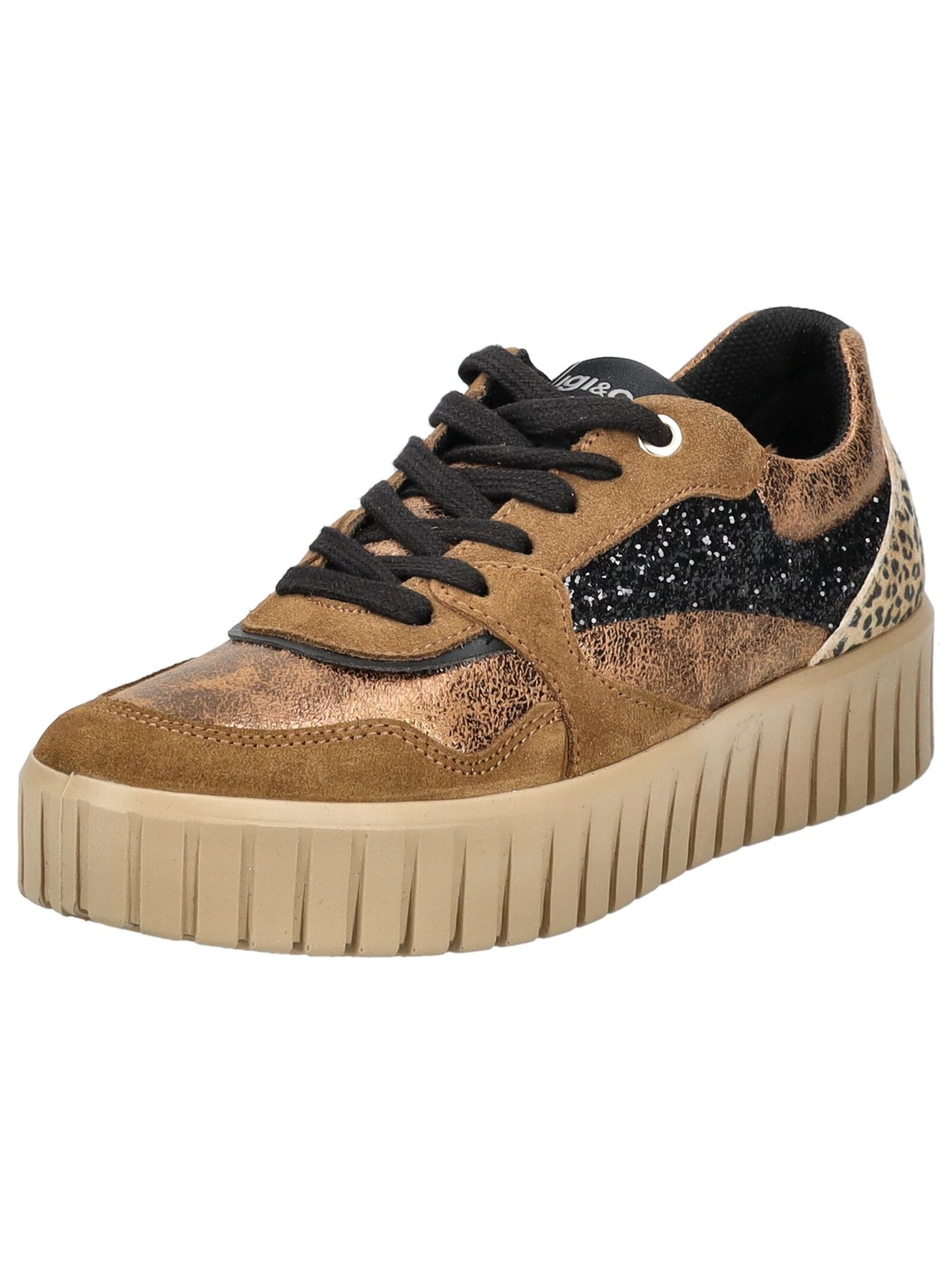 Sneaker bassa di IGI&CO in marrone: frontale