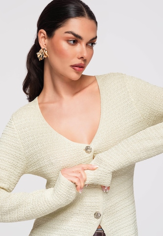 Ombre Knit cardigan in Yellow