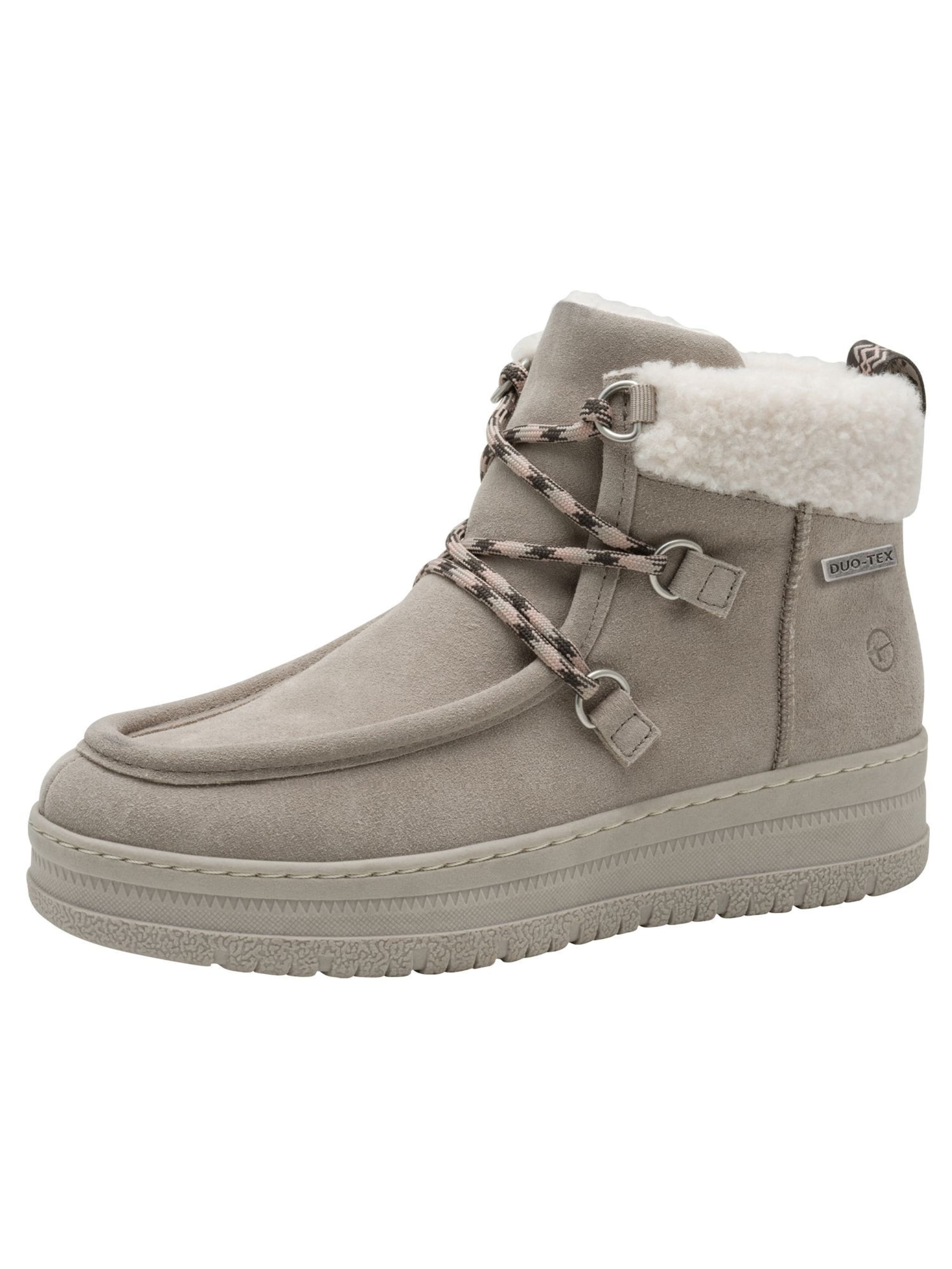 Tamaris Lace-up bootie in Grey: front