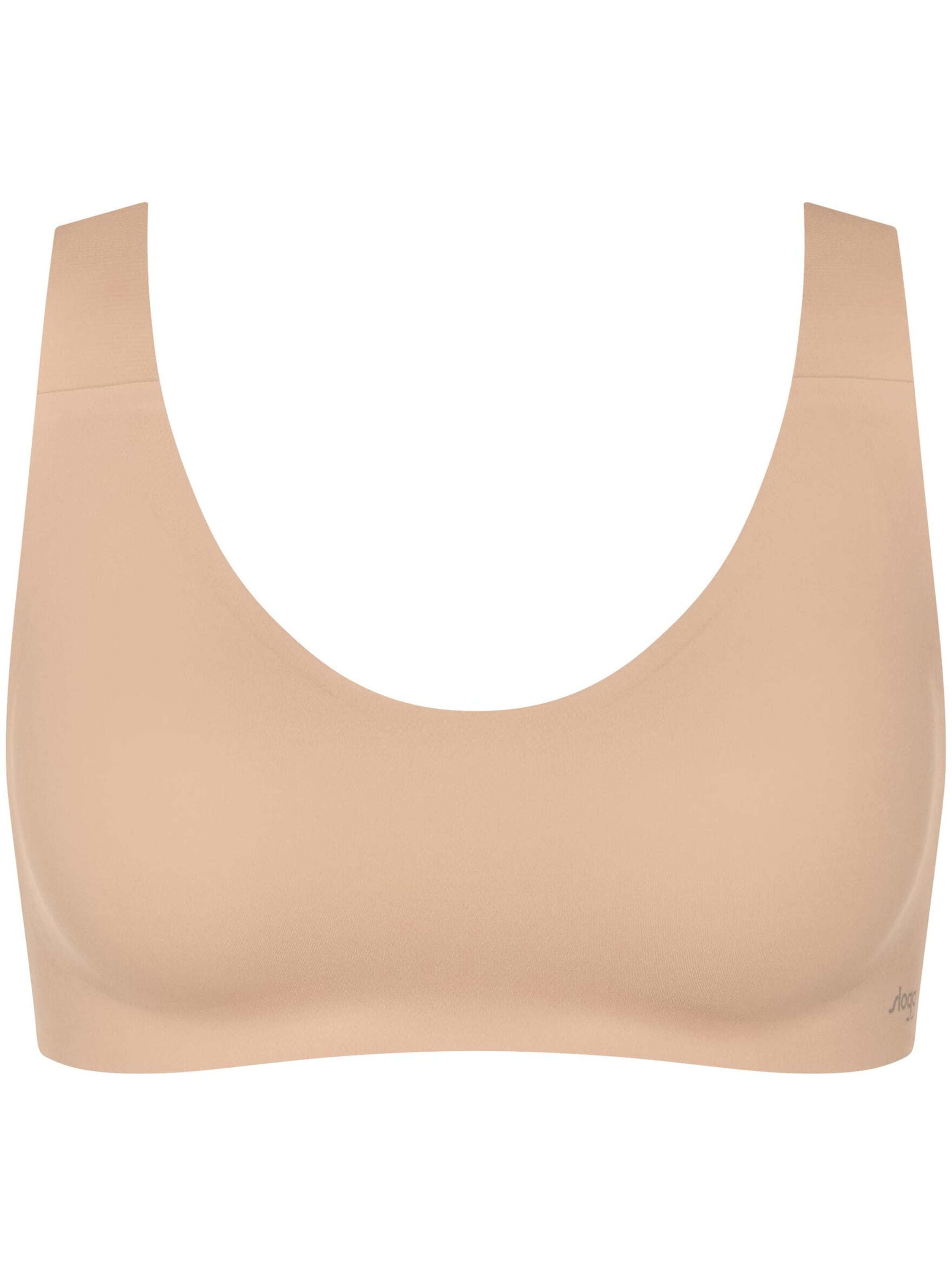 SLOGGI T-shirt Bra ' ZERO Feel Core Bralette ' in Beige: front
