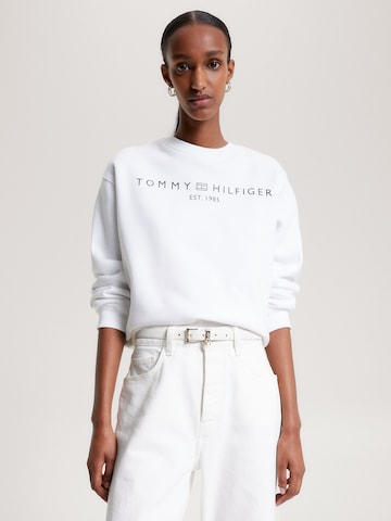 Sweat-shirt TOMMY HILFIGER en blanc : devant