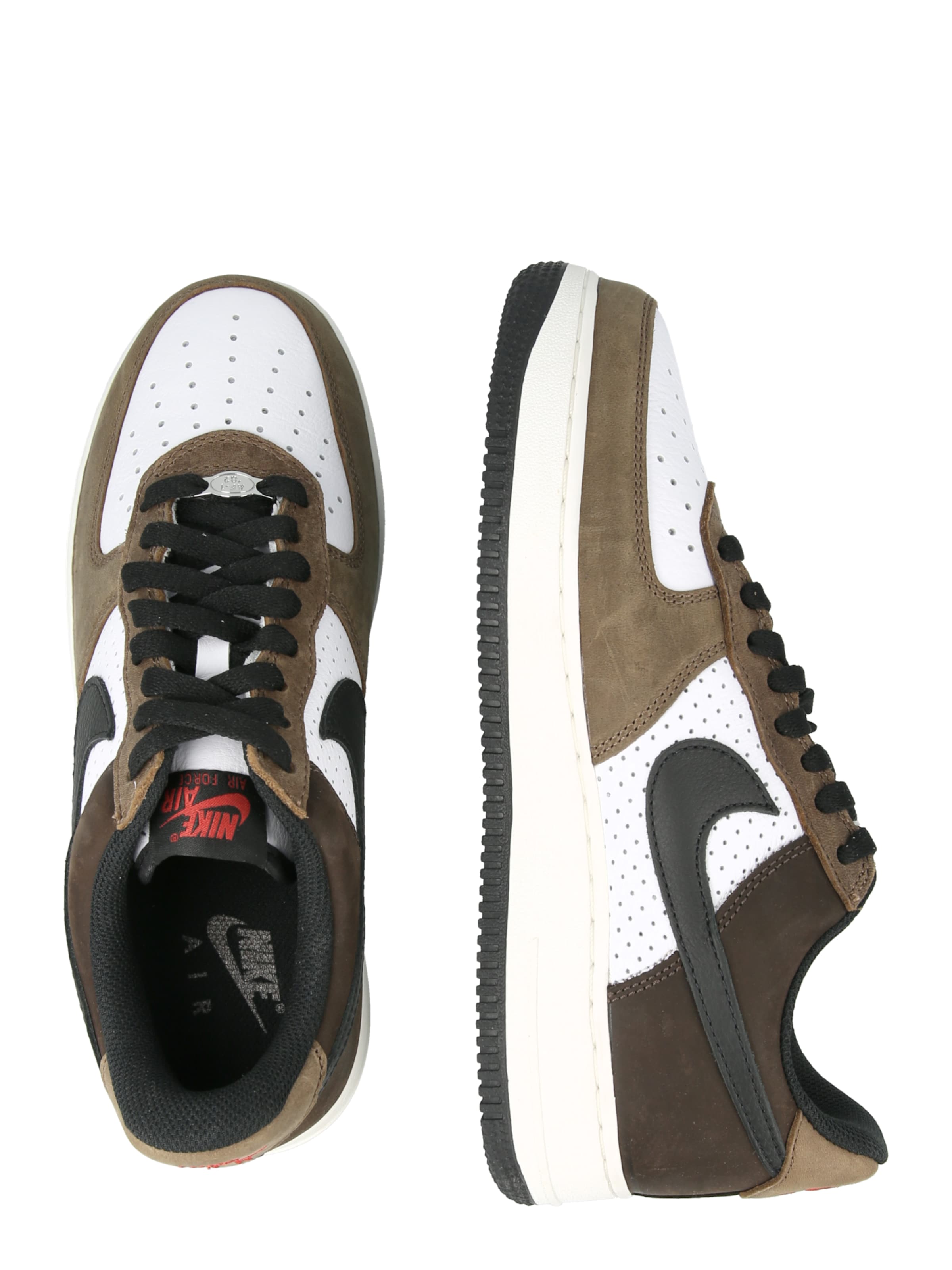 Sneaker bassa 'Air Force 1' di Nike Sportswear in marrone: lato