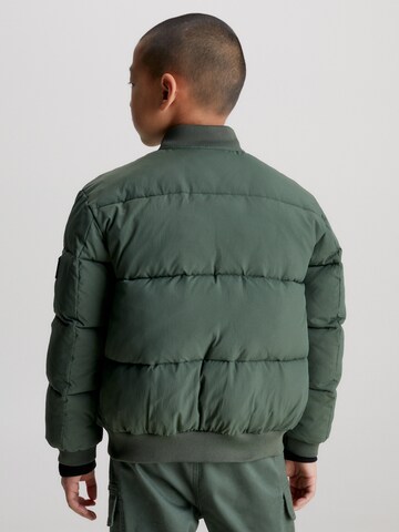 Veste mi-saison Calvin Klein Jeans en vert