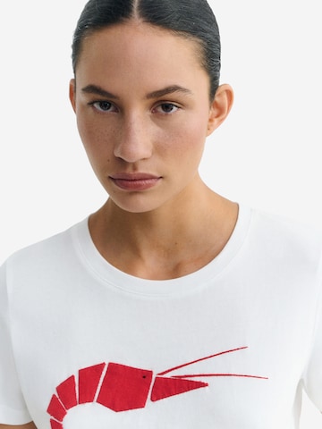 Thinking MU Shirt 'Ida' in Wit
