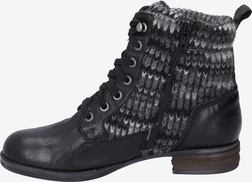 JOSEF SEIBEL Lace-Up Ankle Boots 'Sanja' in Black