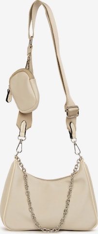 BagMori Crossbody Bag in Beige: front