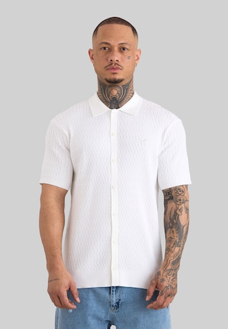 Vestes en maille Distorted People en blanc : devant