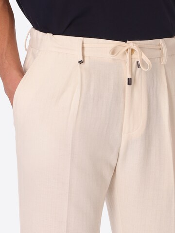 Distretto12 - regular Pantalón plisado 'T. TRIFOGLIO' en beige