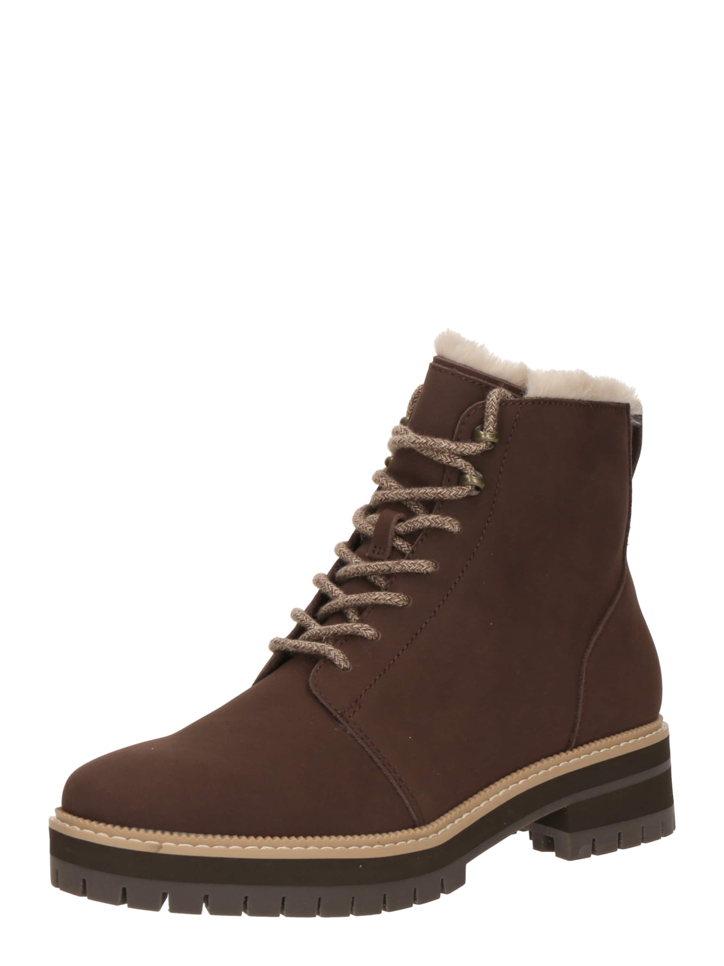 TOMS Stövlett med snörning 'WYLDER' i brun: framsida