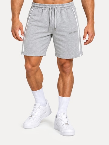 Smilodox Loosefit Broek 'Brenvaro' in Grijs: voorkant