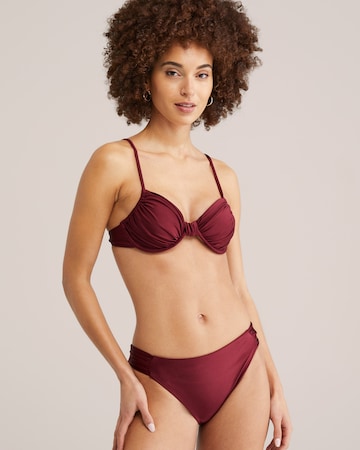 sarkans WE Fashion Bikini apakšdaļa: no priekšpuses