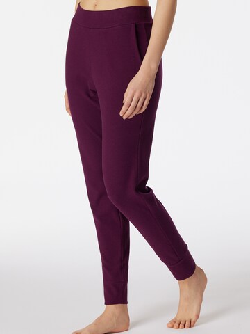 Pantalon de pyjama ' Mix & Relax ' SCHIESSER en rouge : devant