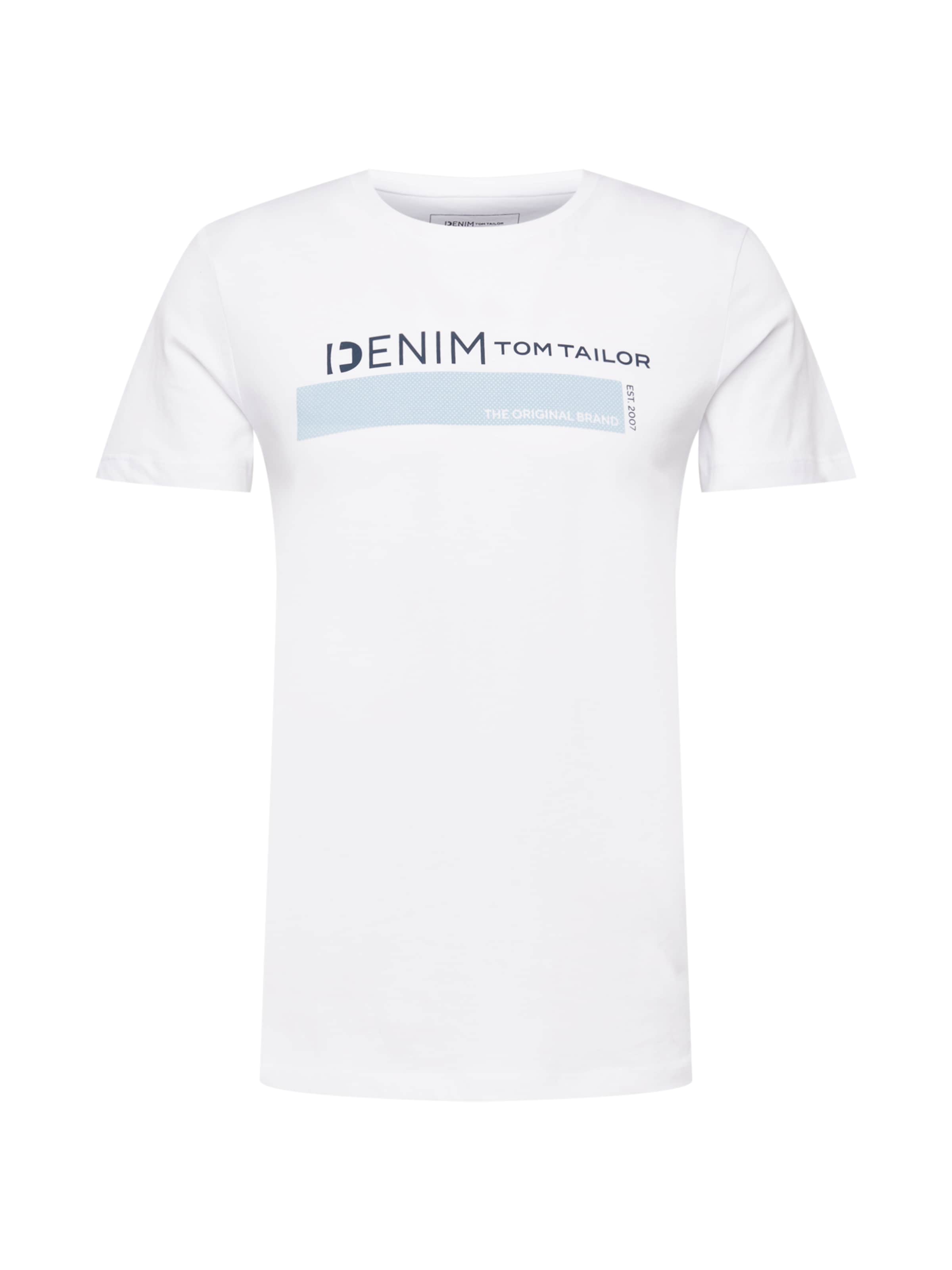 TOM TAILOR DENIM - Camiseta en blanco: frente