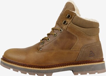 BULLBOXER Lace-Up Boots in Brown