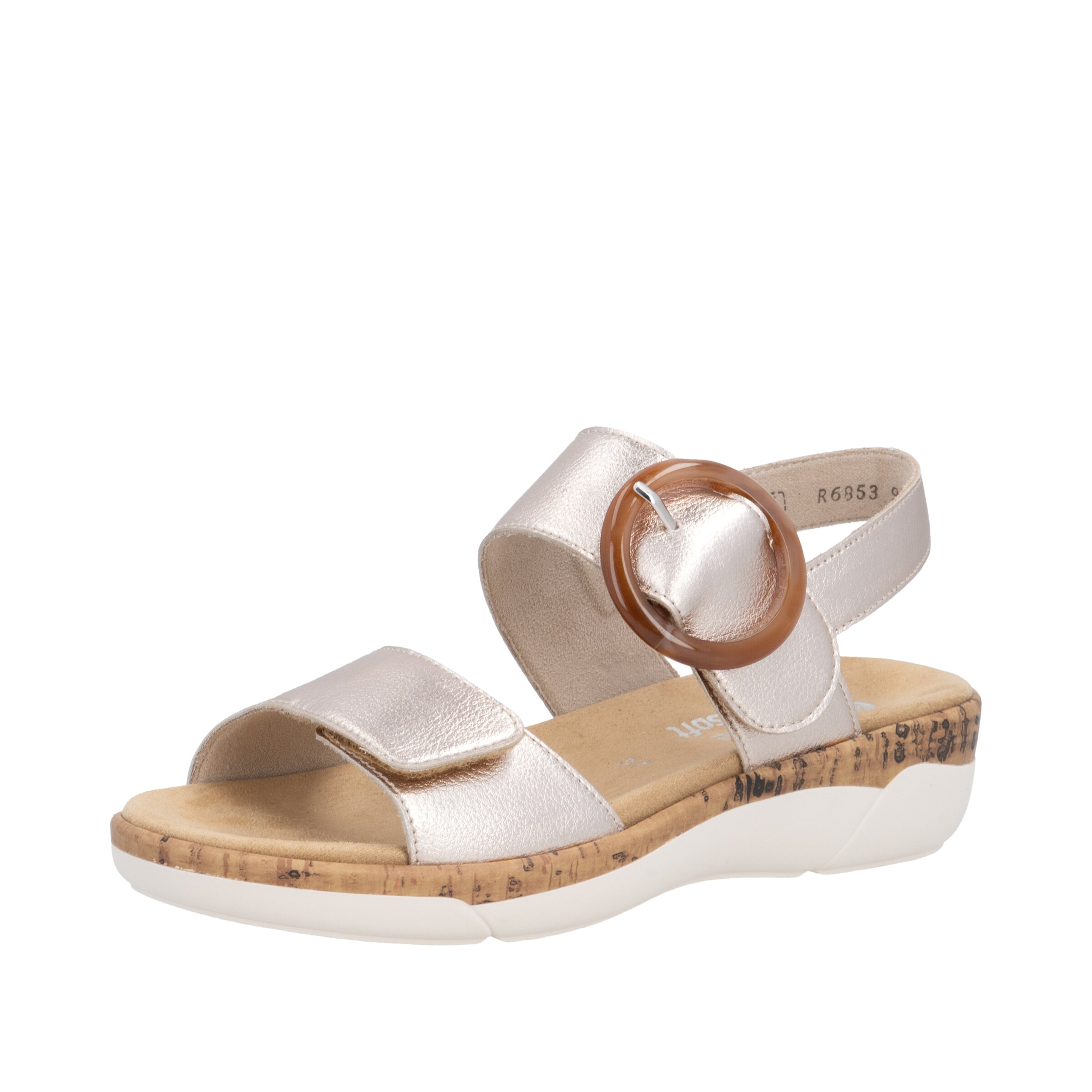 REMONTE Sandals in Beige: front