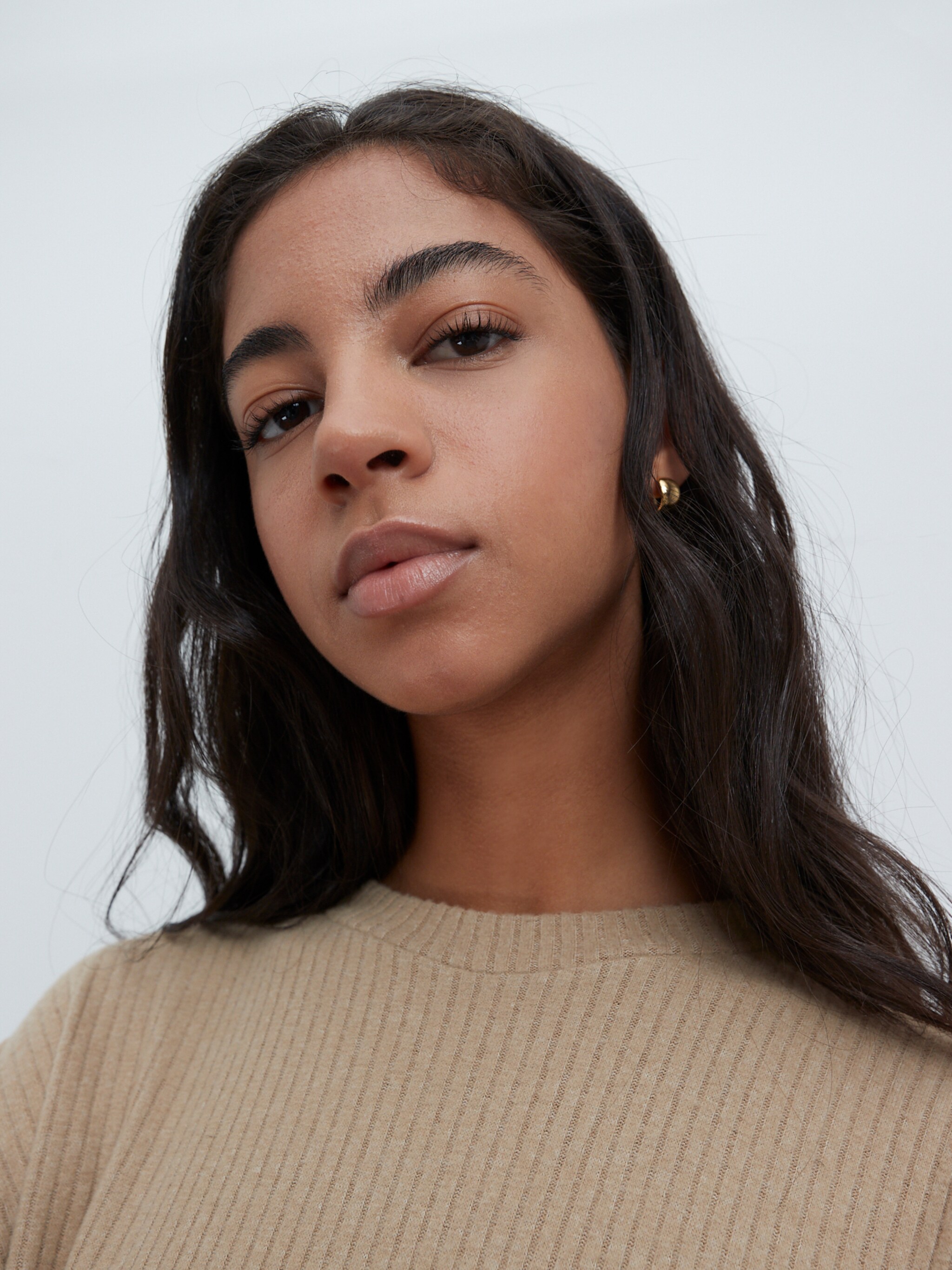 EDITED Producten Shirt 'Ilse' Beige gemêleerd