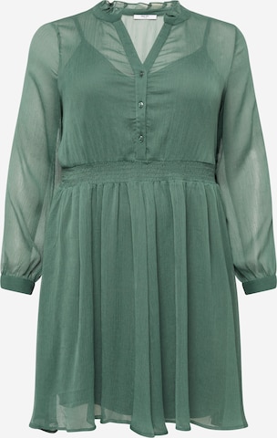 Robe-chemise 'Rea' ABOUT YOU Curvy en vert : devant