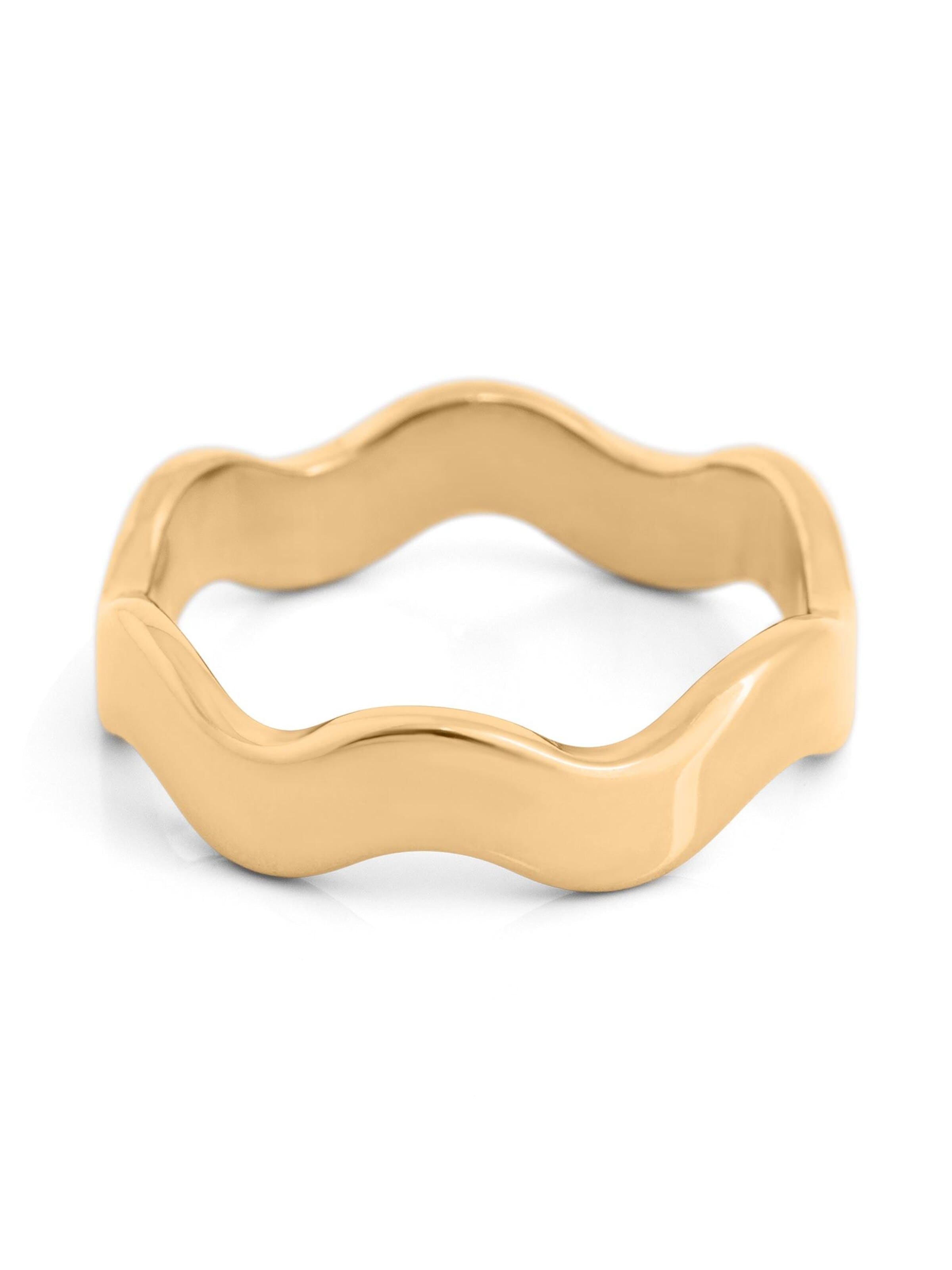 Akitsune Ring 'Tranquility Ring Gold' in Gold: front