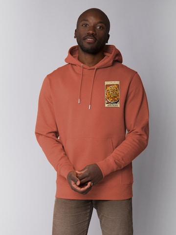 Watapparel Sweatshirt 'Tarot Nachos' in Bruin: voorkant