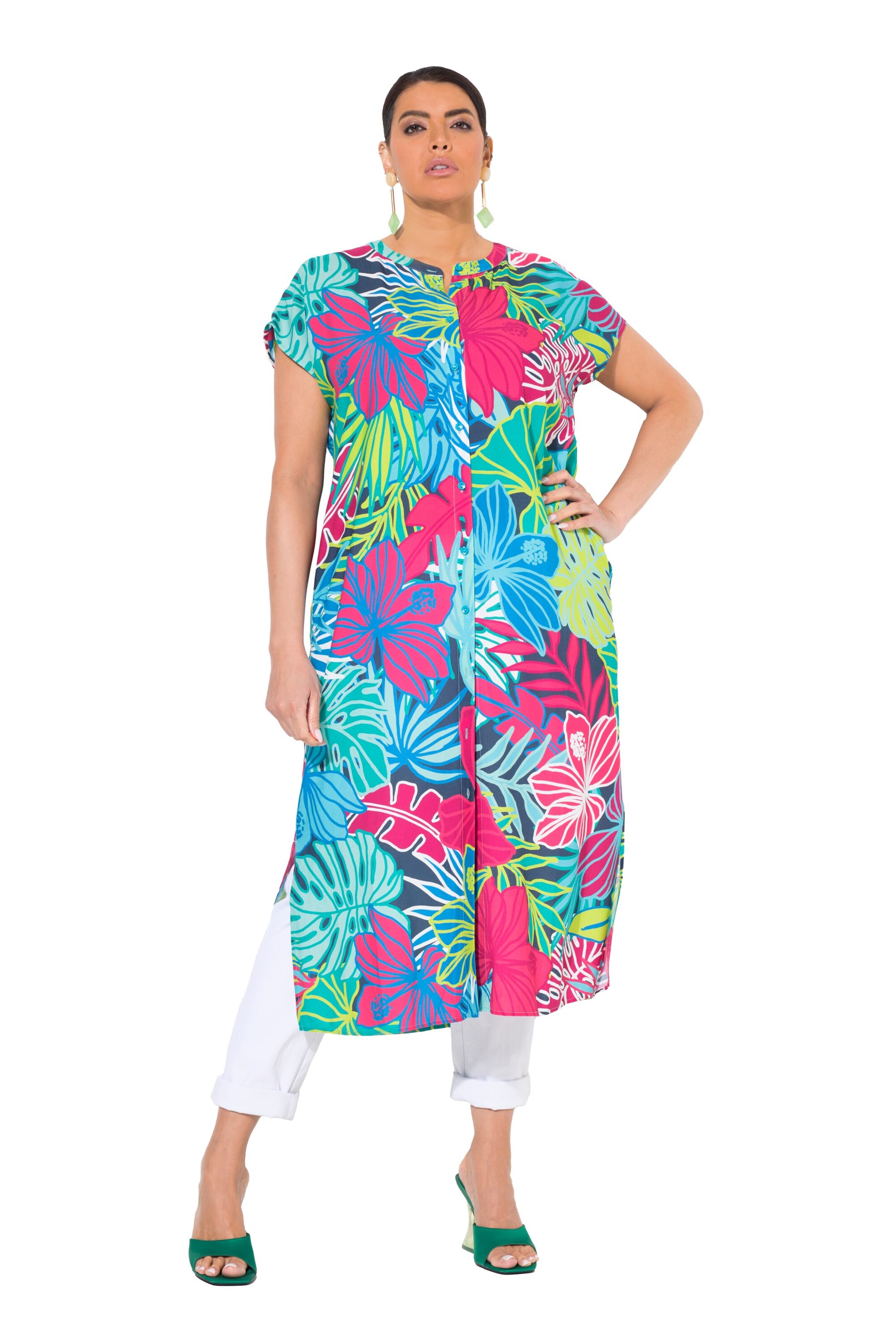 Ulla Popken Kleid in Blau: Vorderseite